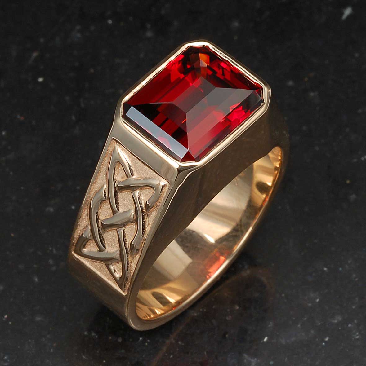 Hunt Country Jewelers Red Men's Ring