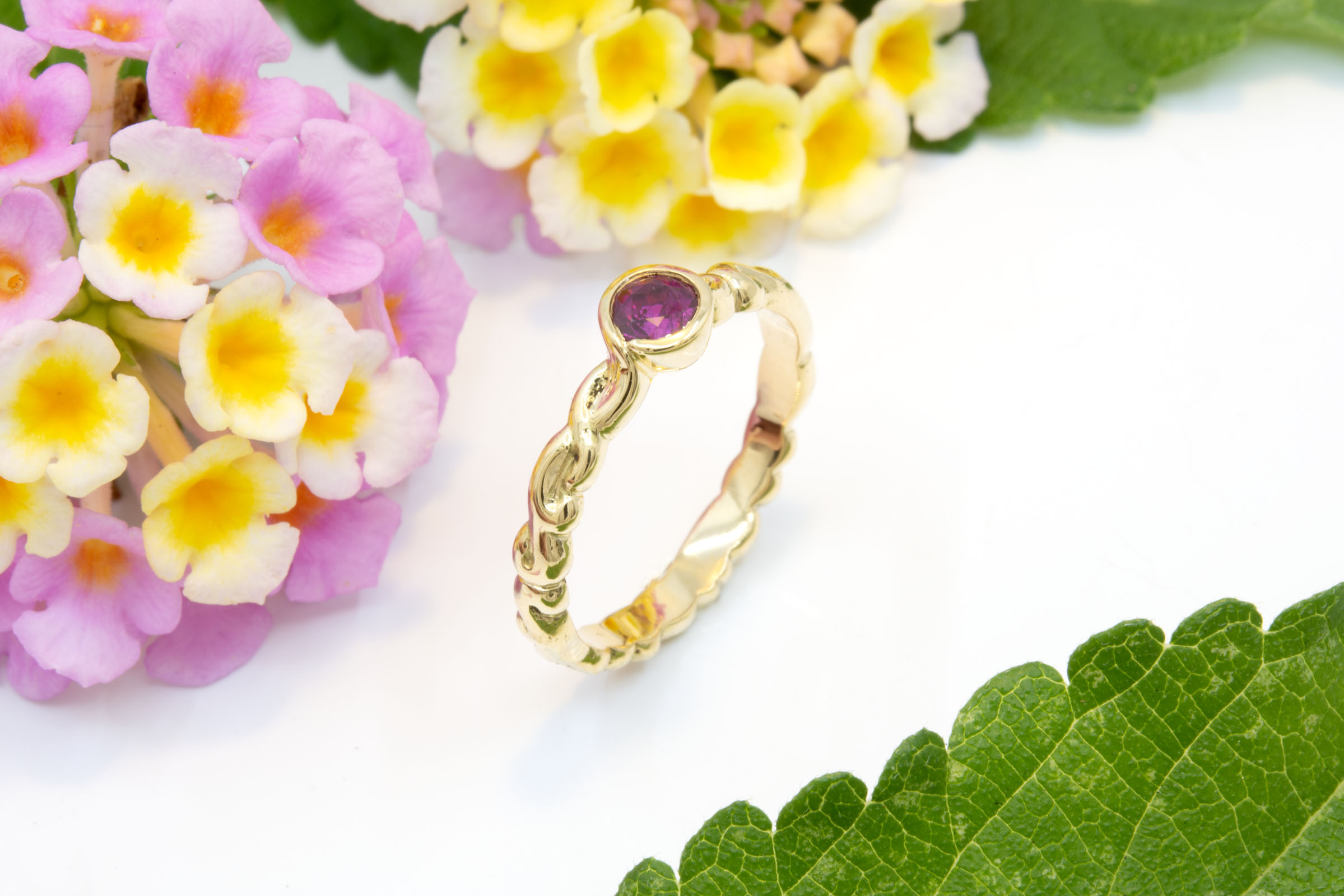 Ruby Filigree Ring