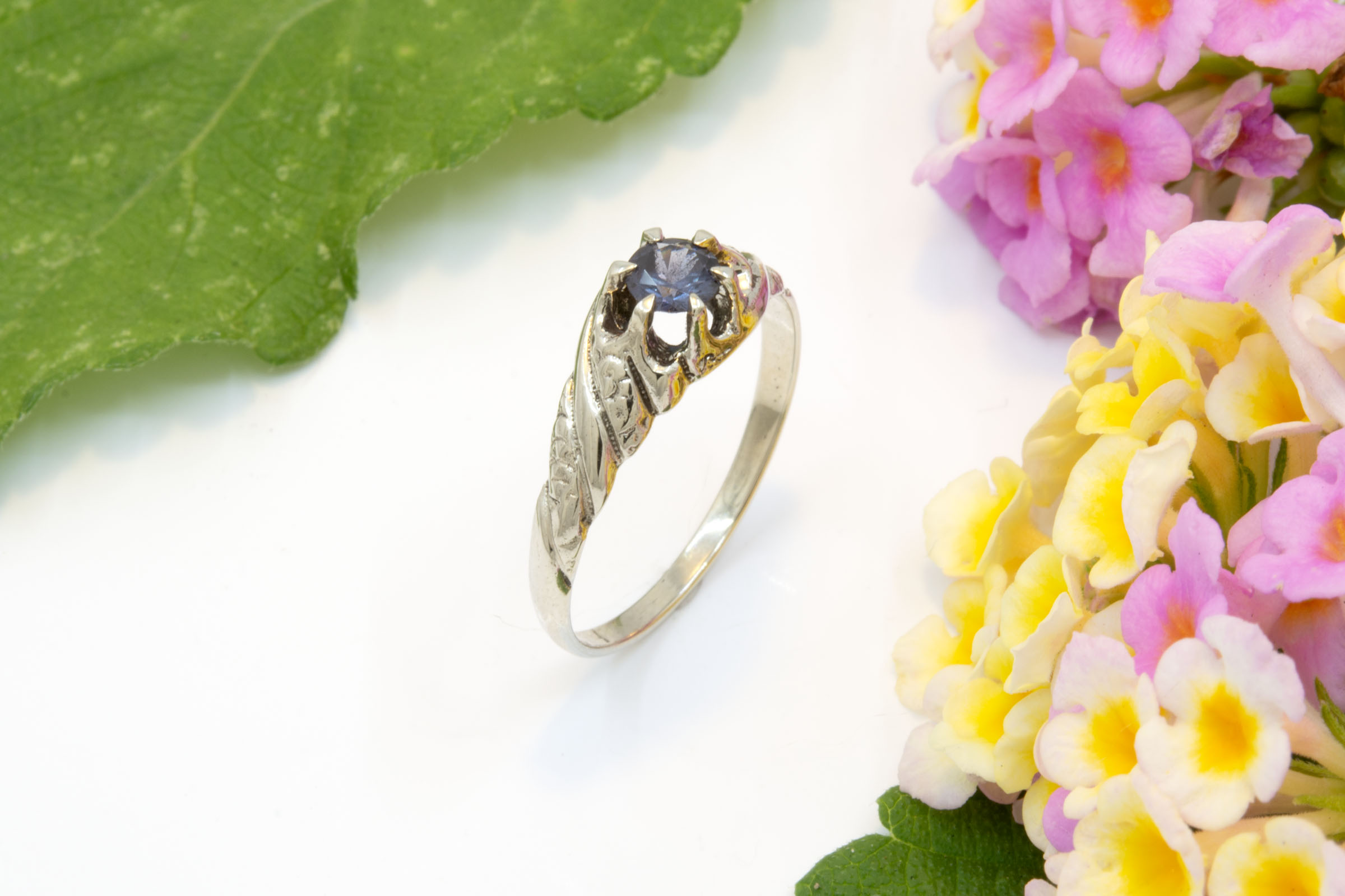 Color Change Garnet Ring