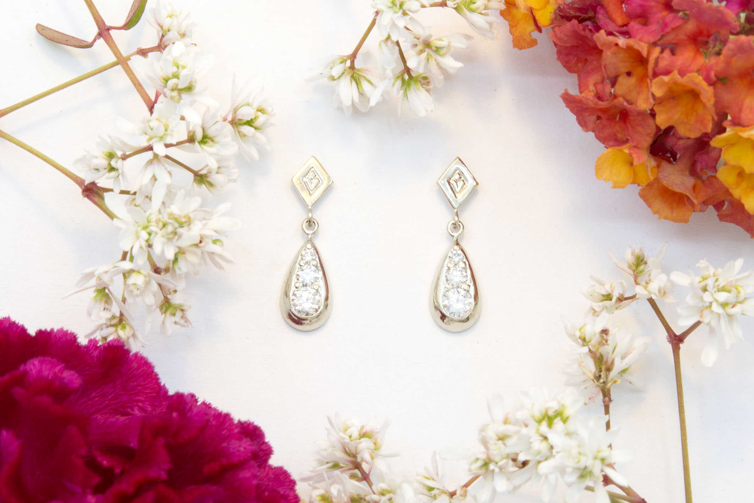 Diamond Drop Earrings