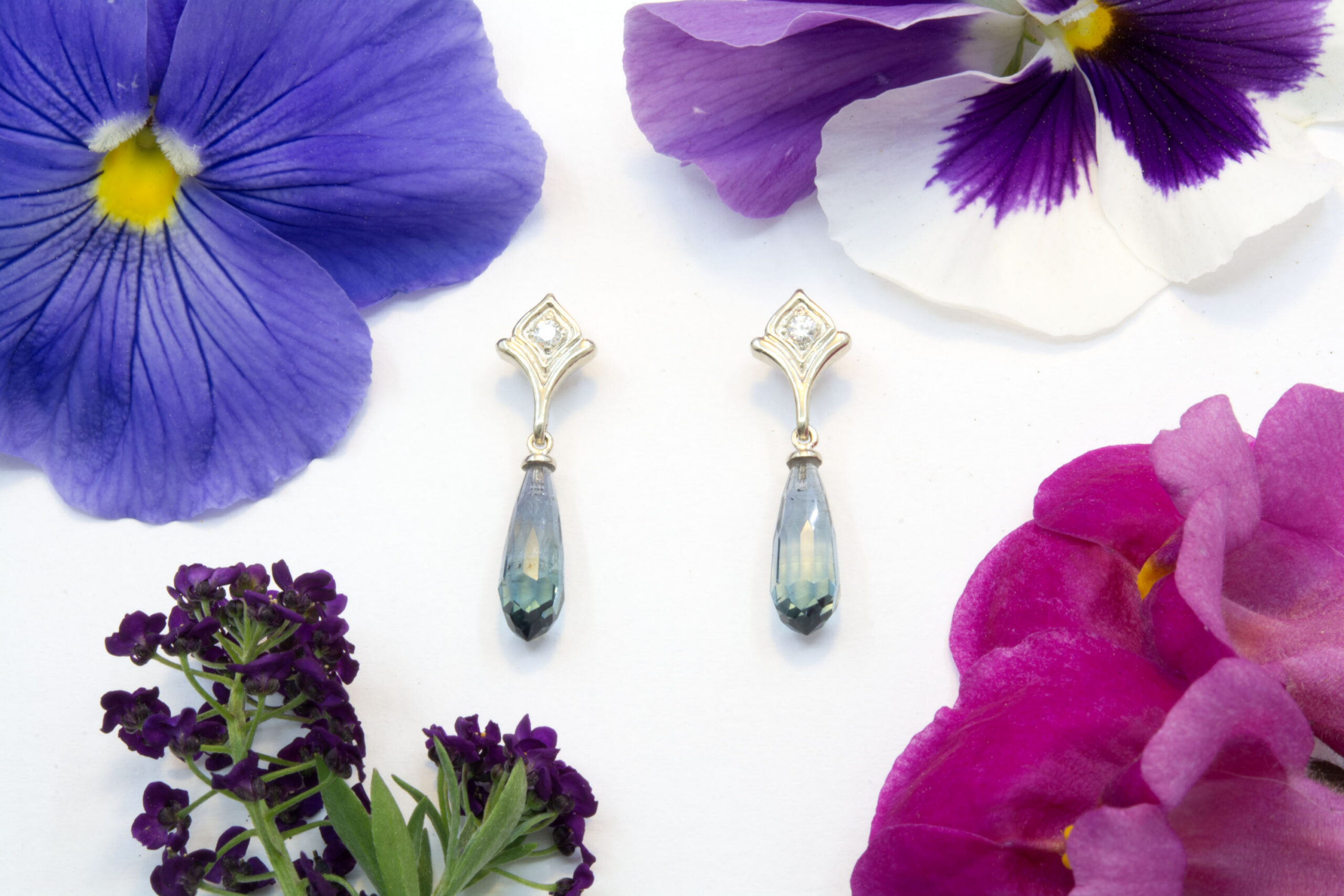 Indicolite Drop Earrings