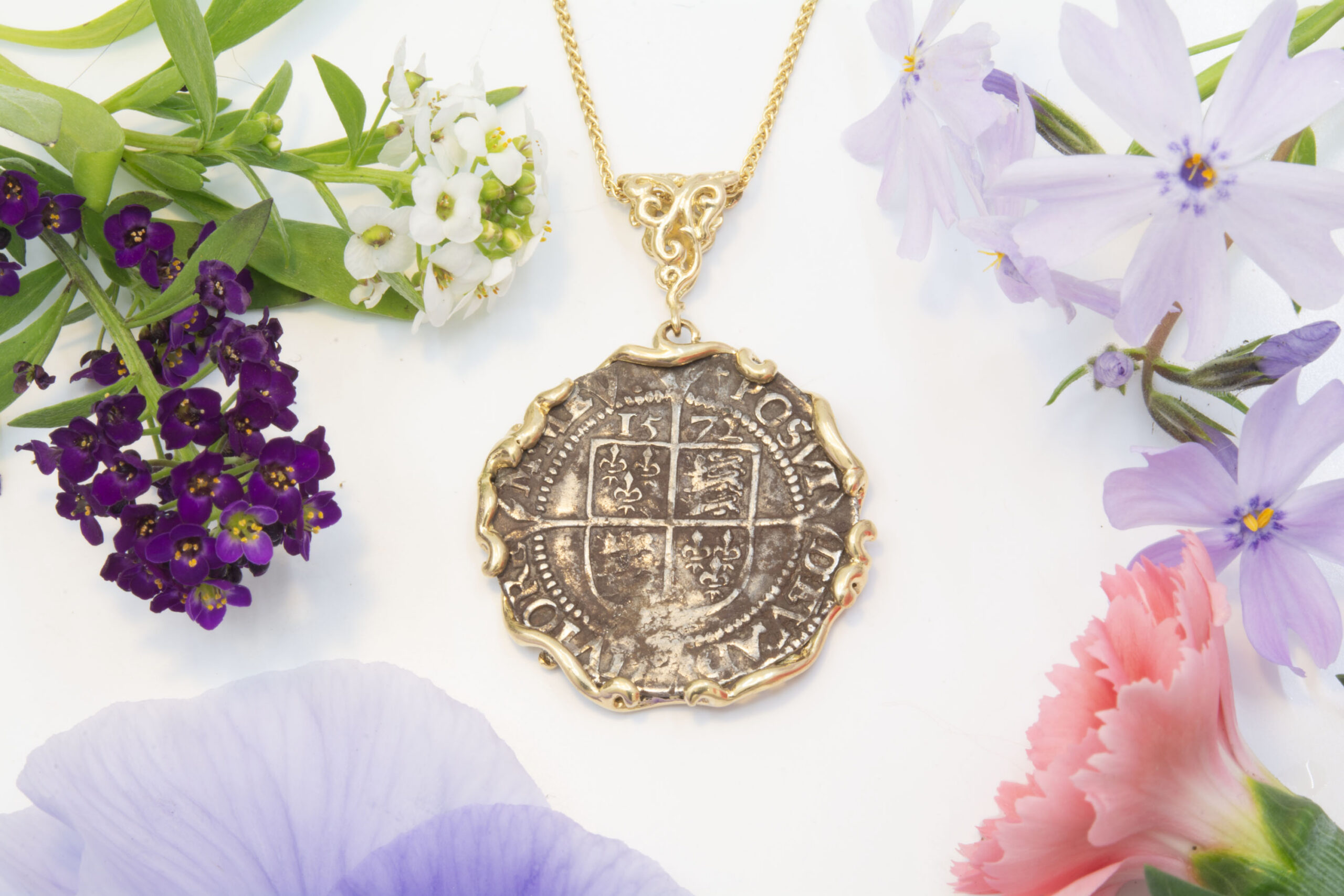 1572 Sixpence Pendant