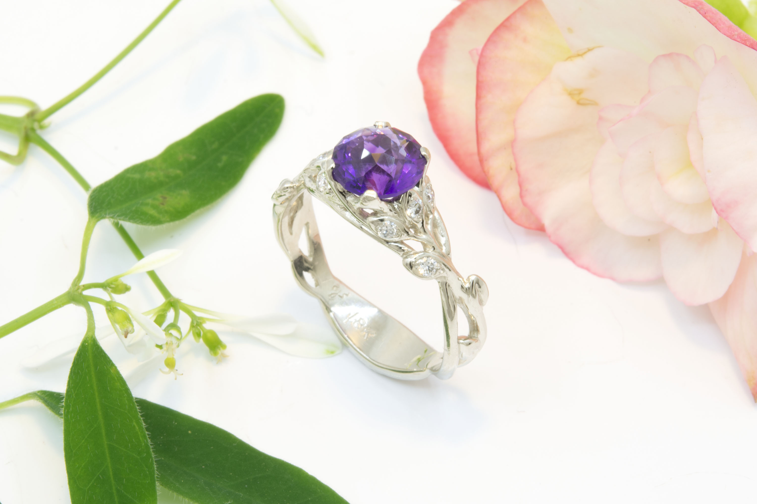 1.41ct Jubilant Crown Amethyst Ring