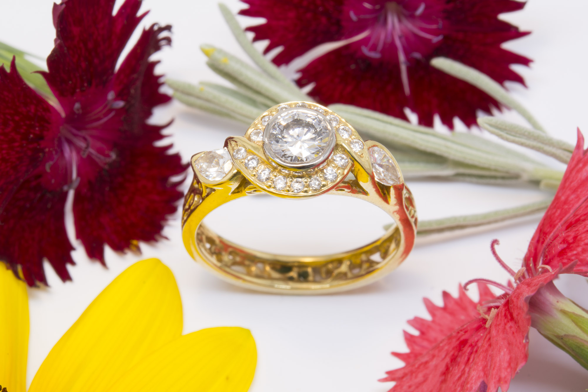 Diamond Halo Ring - Image 2