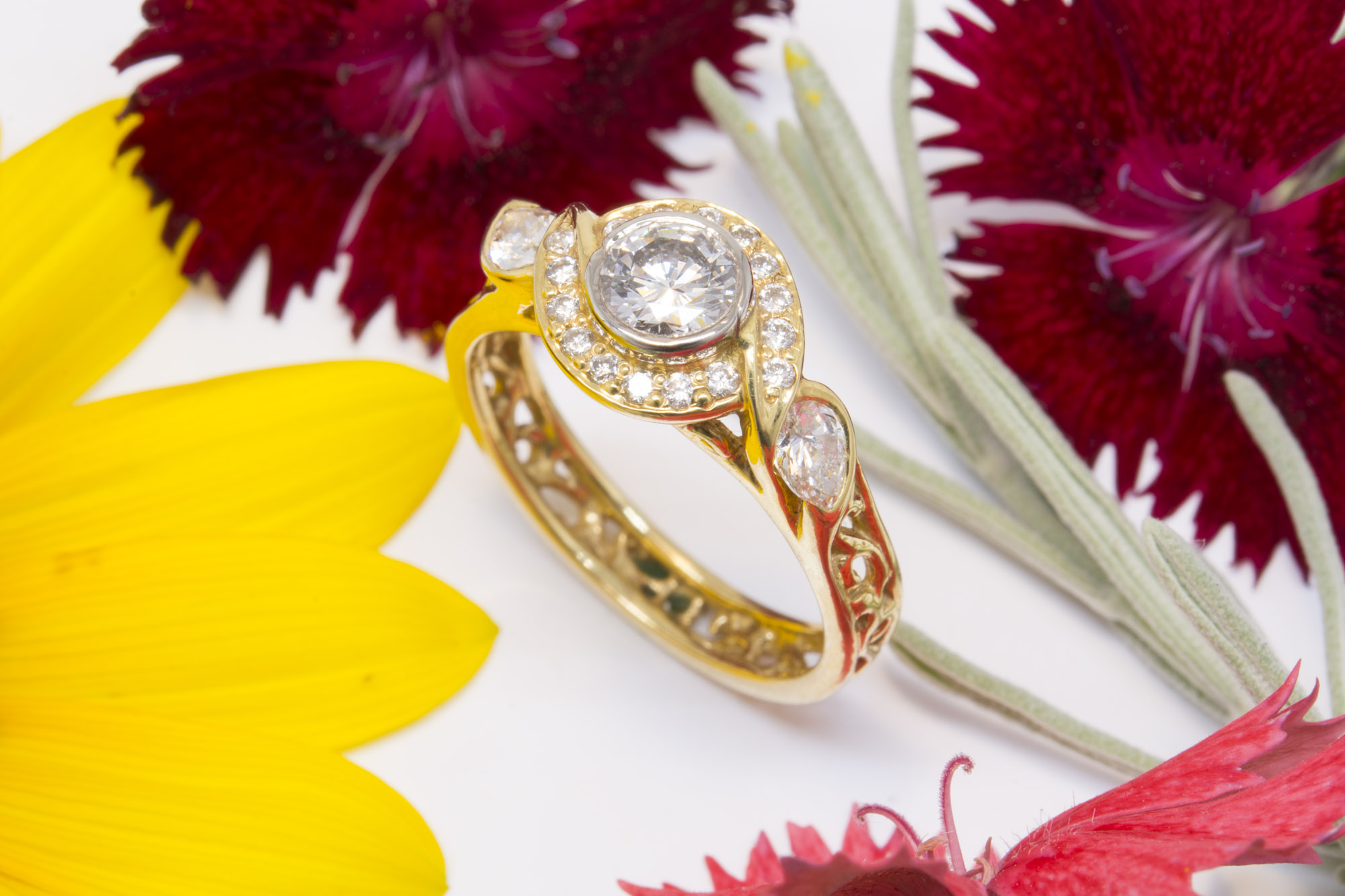 Diamond Halo Ring - Image 3