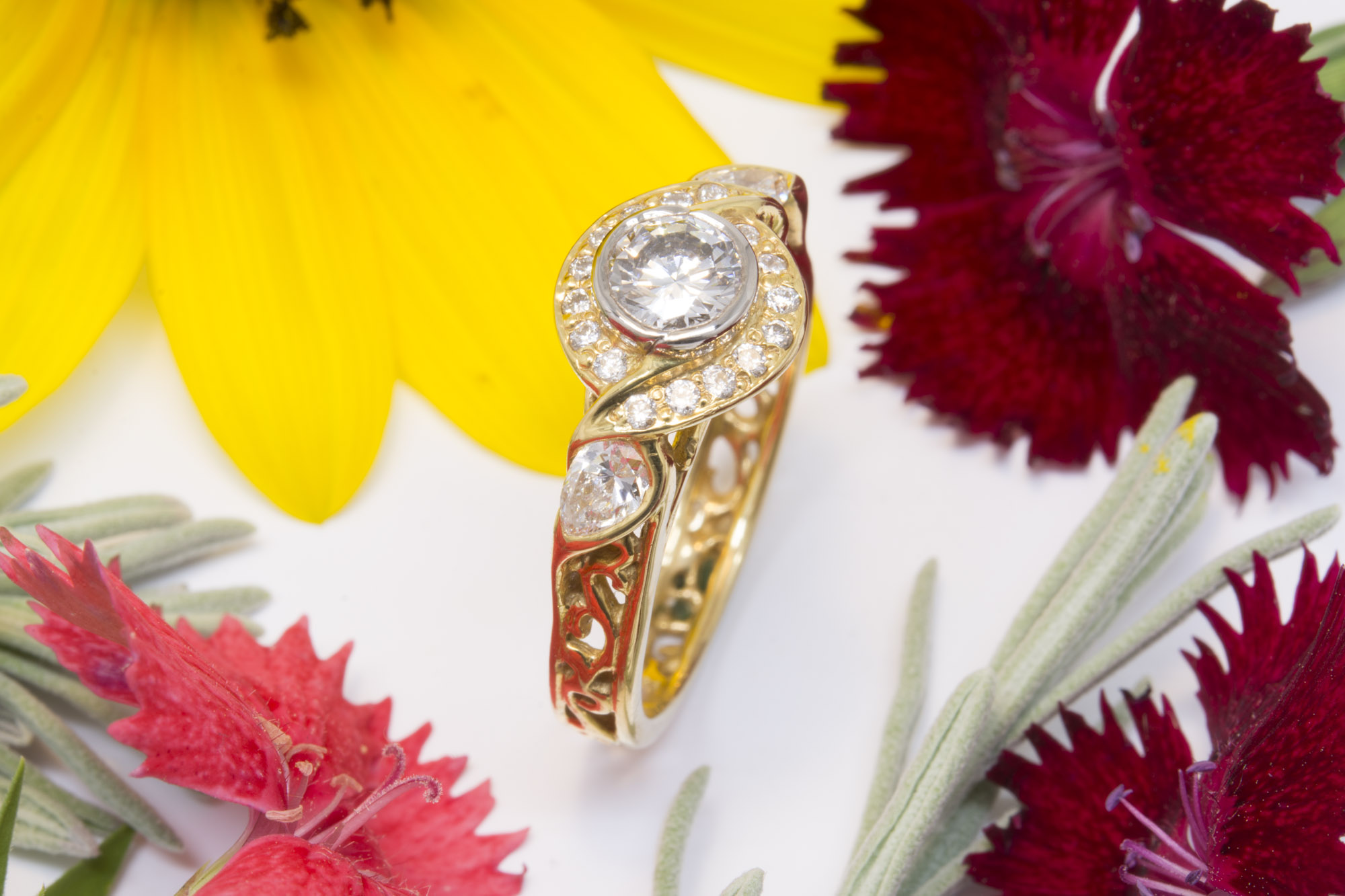 Diamond Halo Ring - Image 4