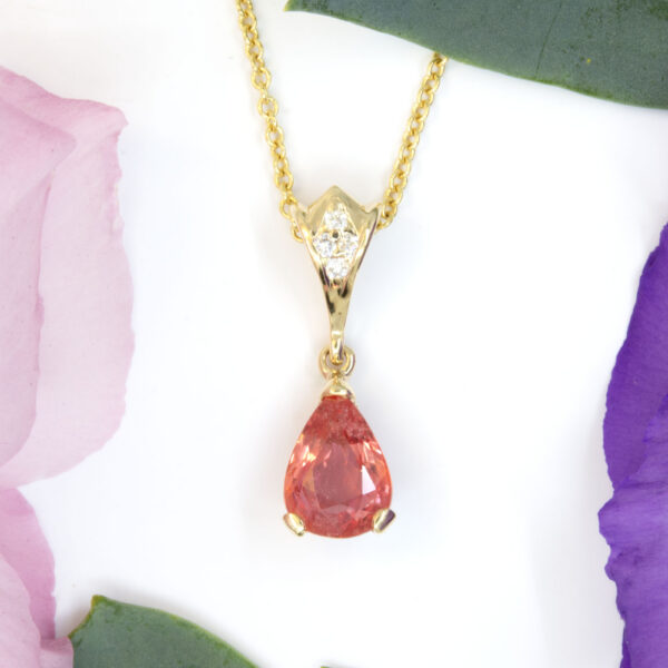 Padparadscha Sapphire Pendant