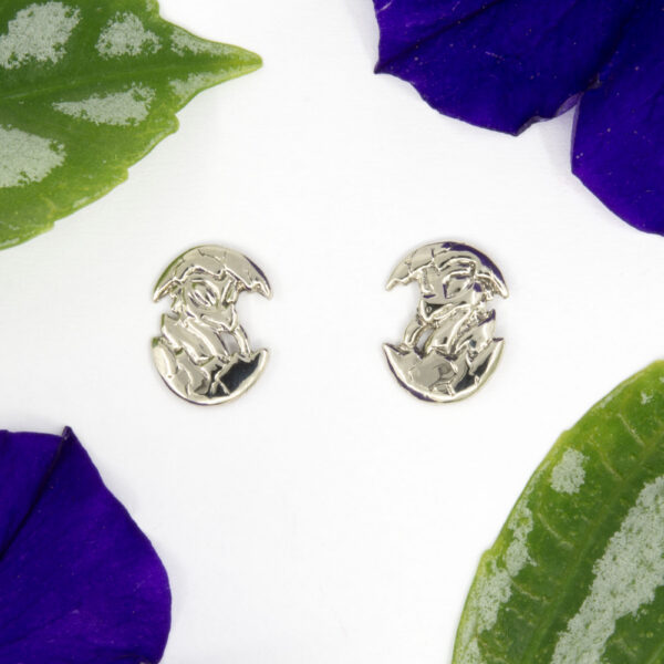 Hatching Dragon Stud Earrings