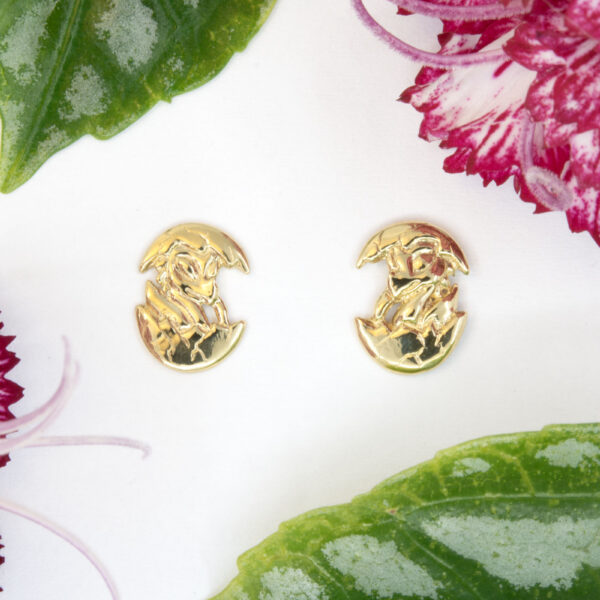 Hatching Dragon Stud Earrings
