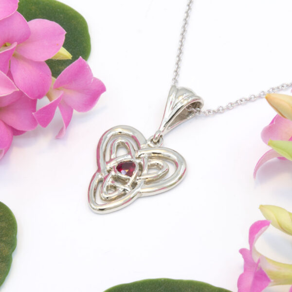 Celtic Heart with Ruby
