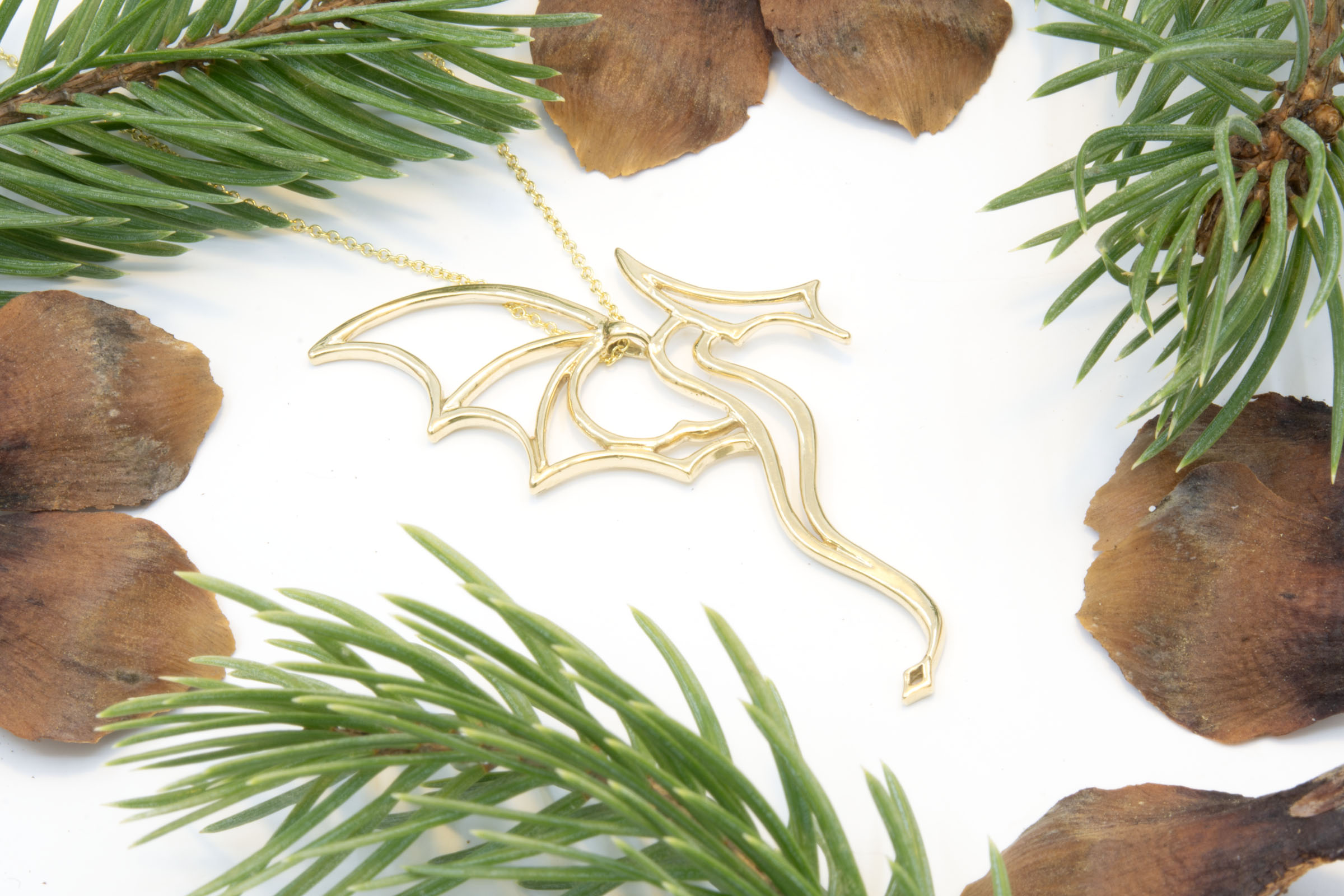 Dragon Sihlouette Pendant - Image 2