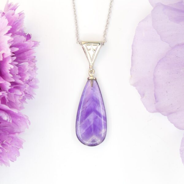 3ct Amethyst Cabochon Pendant