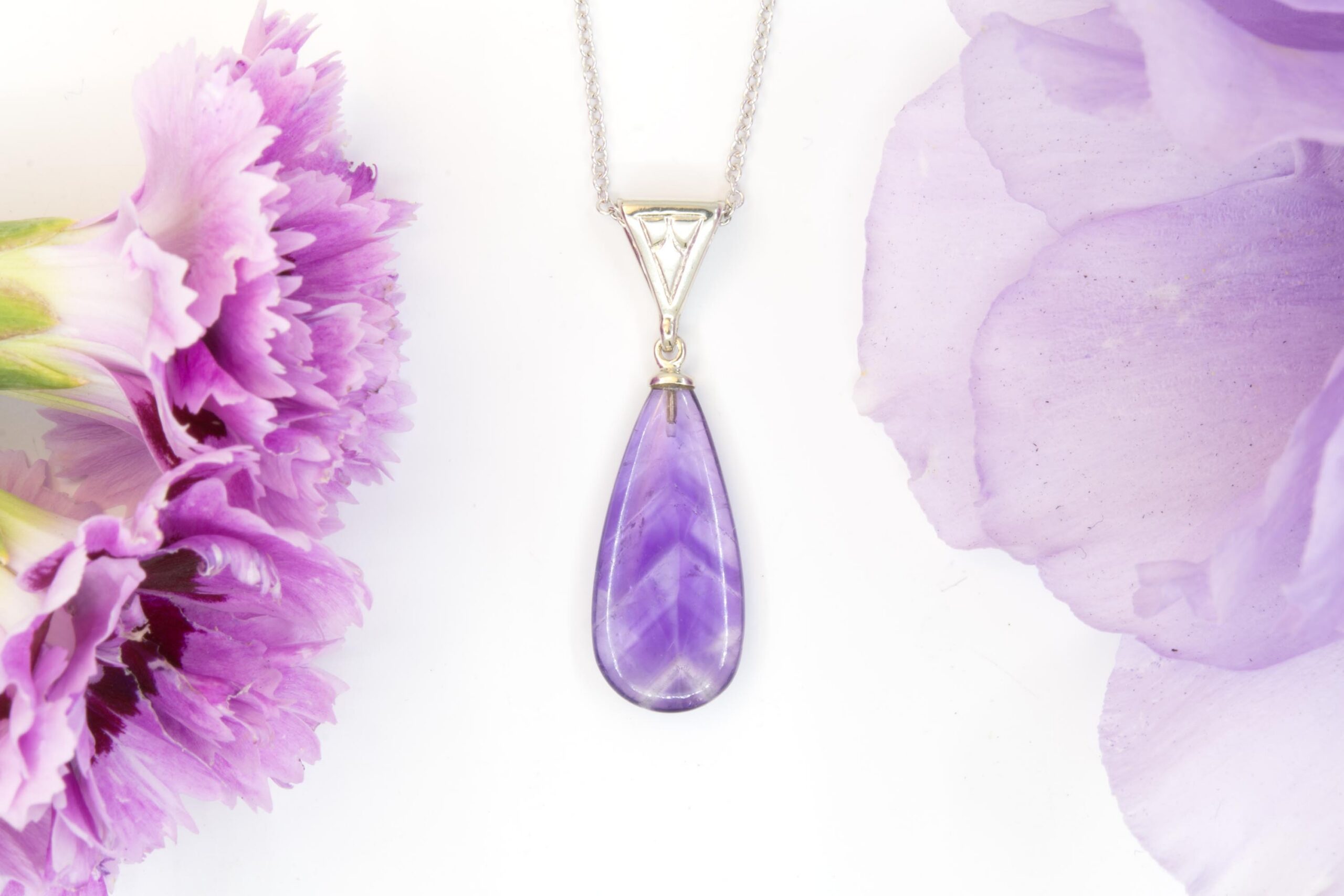 3ct Amethyst Cabochon Pendant